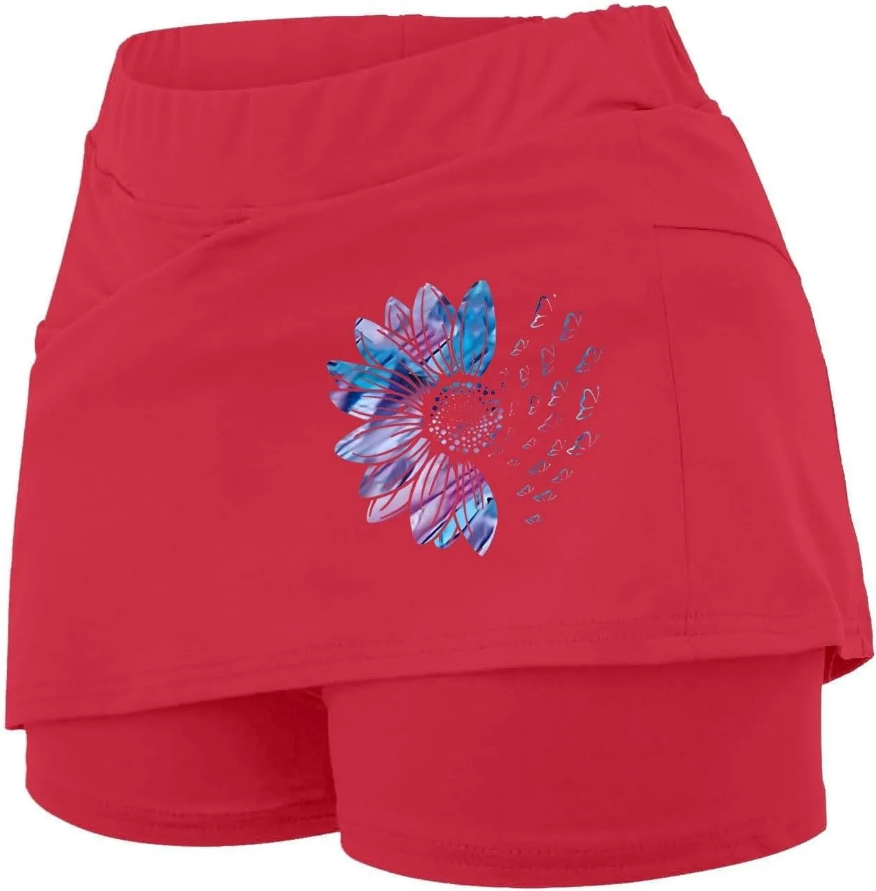 Golf Skorts for Women with Pockets Summer Athletic Workout Tennis Skirts with Shorts High Waist Athletic Skirt