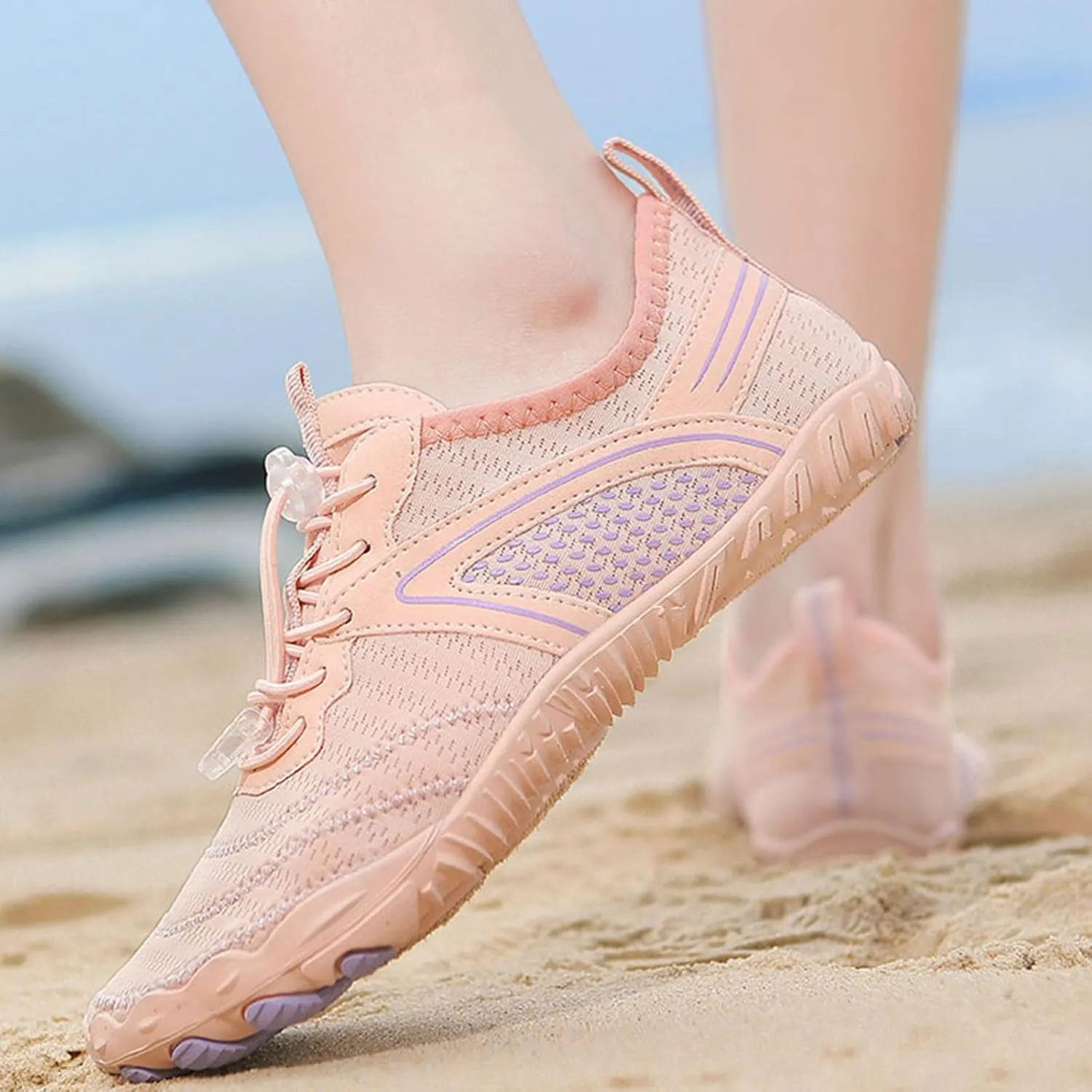 Grounded Footwear for Women Men Wide Toe Box Sneakers Dry Athletic Running Sports Walking Spring Summer Beach Wear Unisex Sneaker Waterproof Hiking Shoe Non Slip Barefoot Shoes Quick Hike