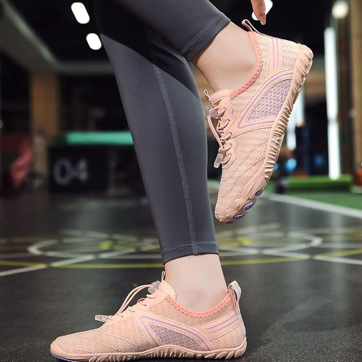 Grounded Footwear for Women Men Wide Toe Box Sneakers Dry Athletic Running Sports Walking Spring Summer Beach Wear Unisex Sneaker Waterproof Hiking Shoe Non Slip Barefoot Shoes Quick Hike