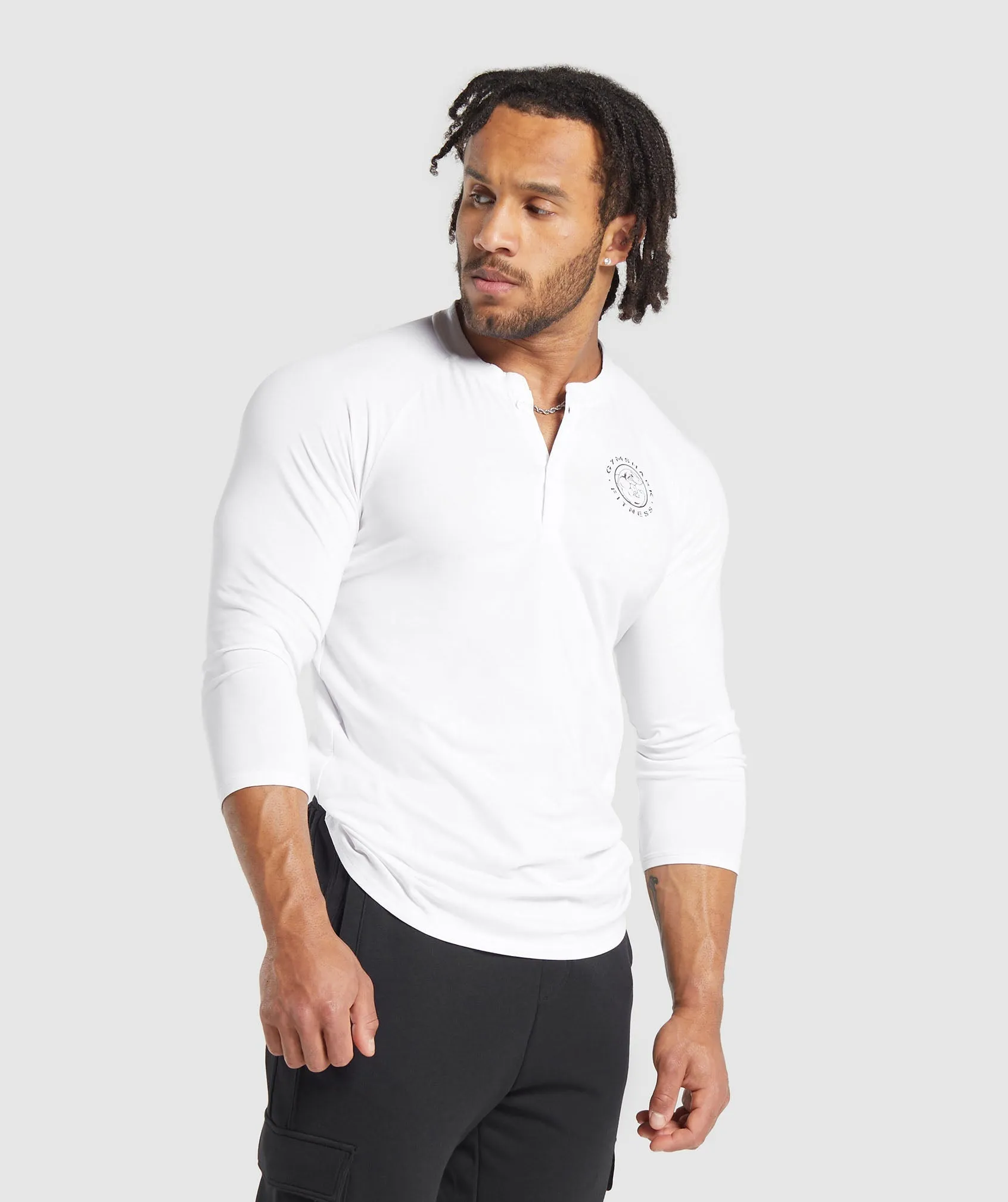 Gymshark Legacy Henley - White