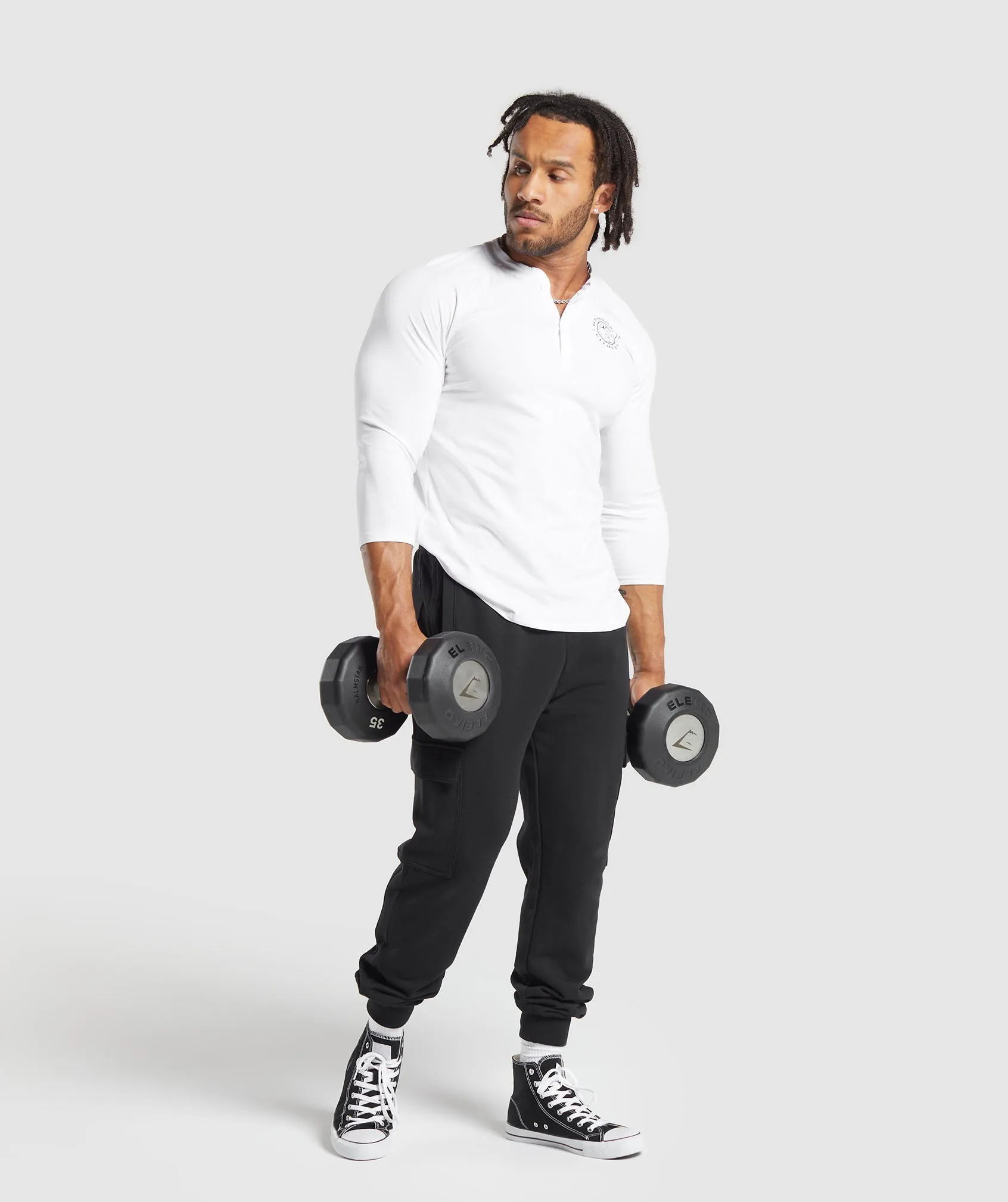 Gymshark Legacy Henley - White