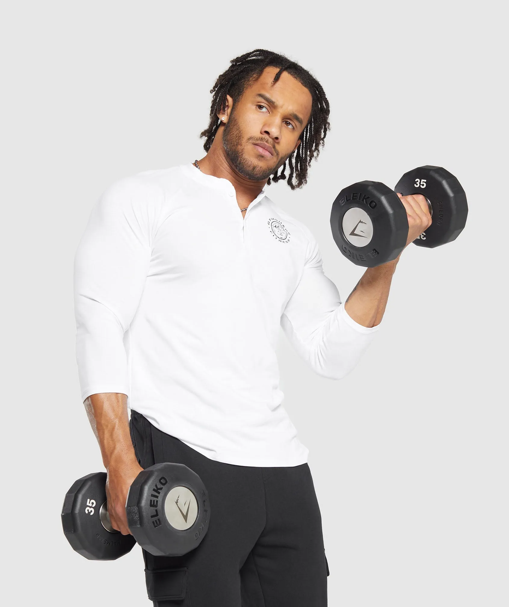 Gymshark Legacy Henley - White
