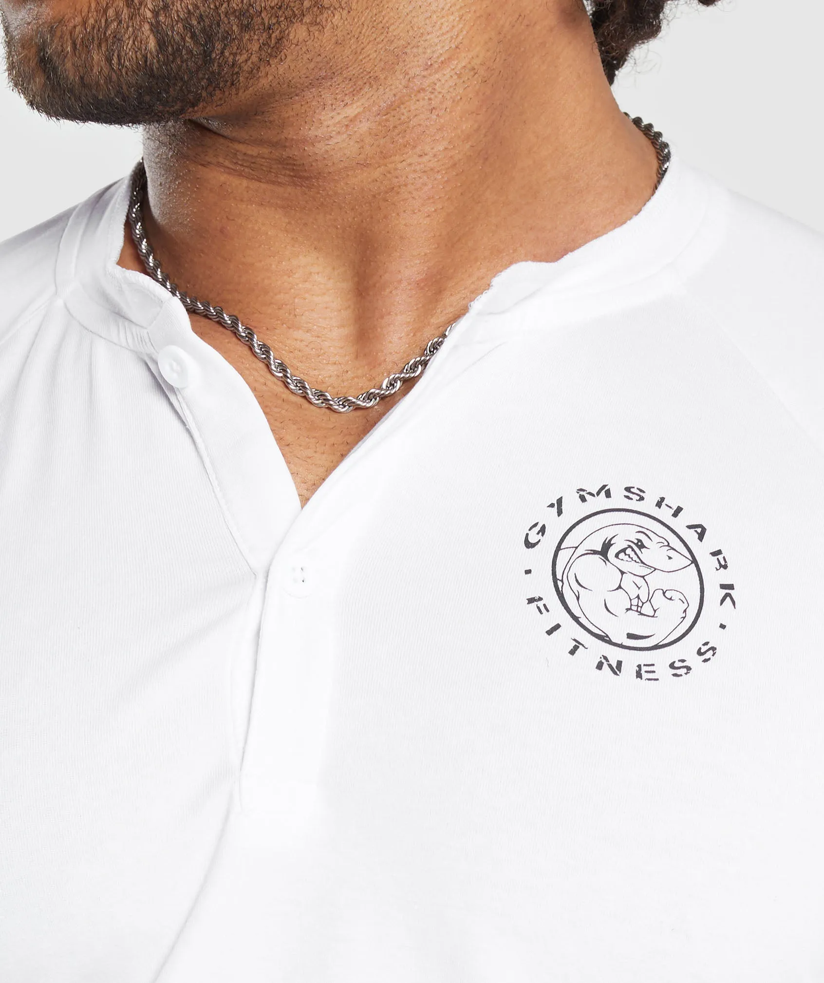 Gymshark Legacy Henley - White