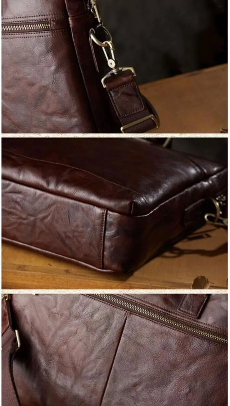 Handbags Mens Messenger Shoulder Bags Genuine Leather Business Briefcases Laptop Bags Computer Bags Crossbody Bags