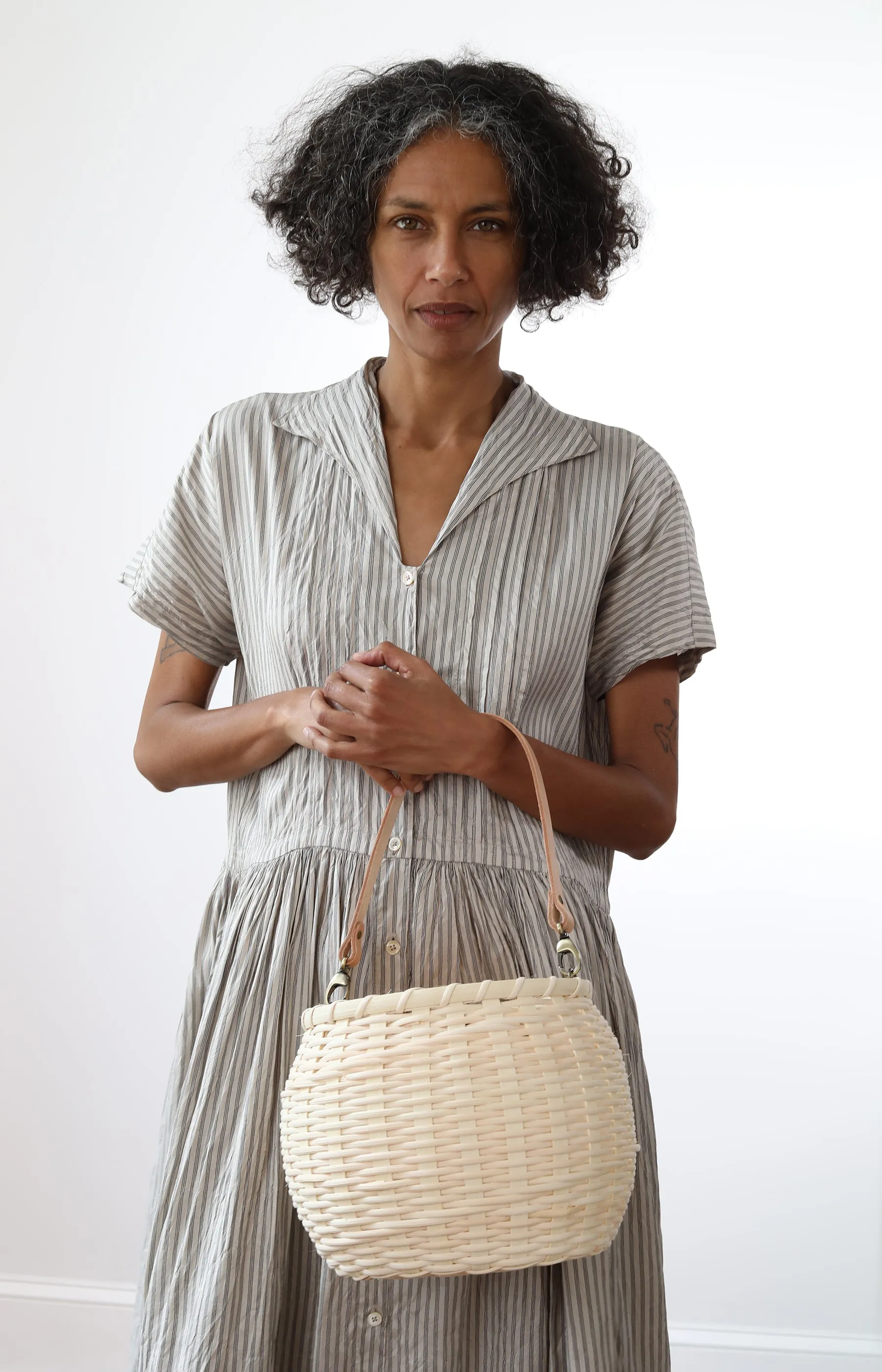 Handmade Natural Round Basket