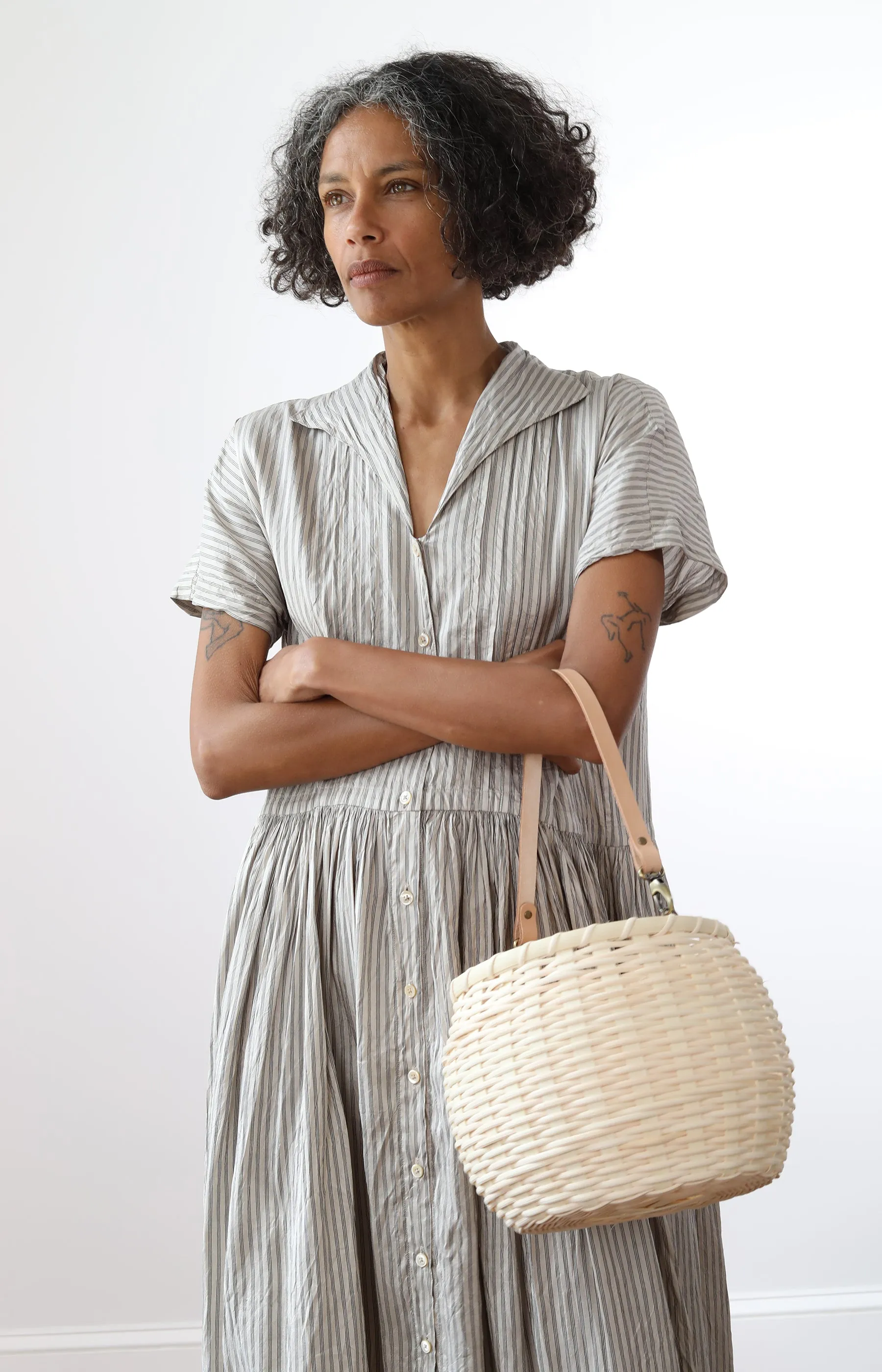 Handmade Natural Round Basket