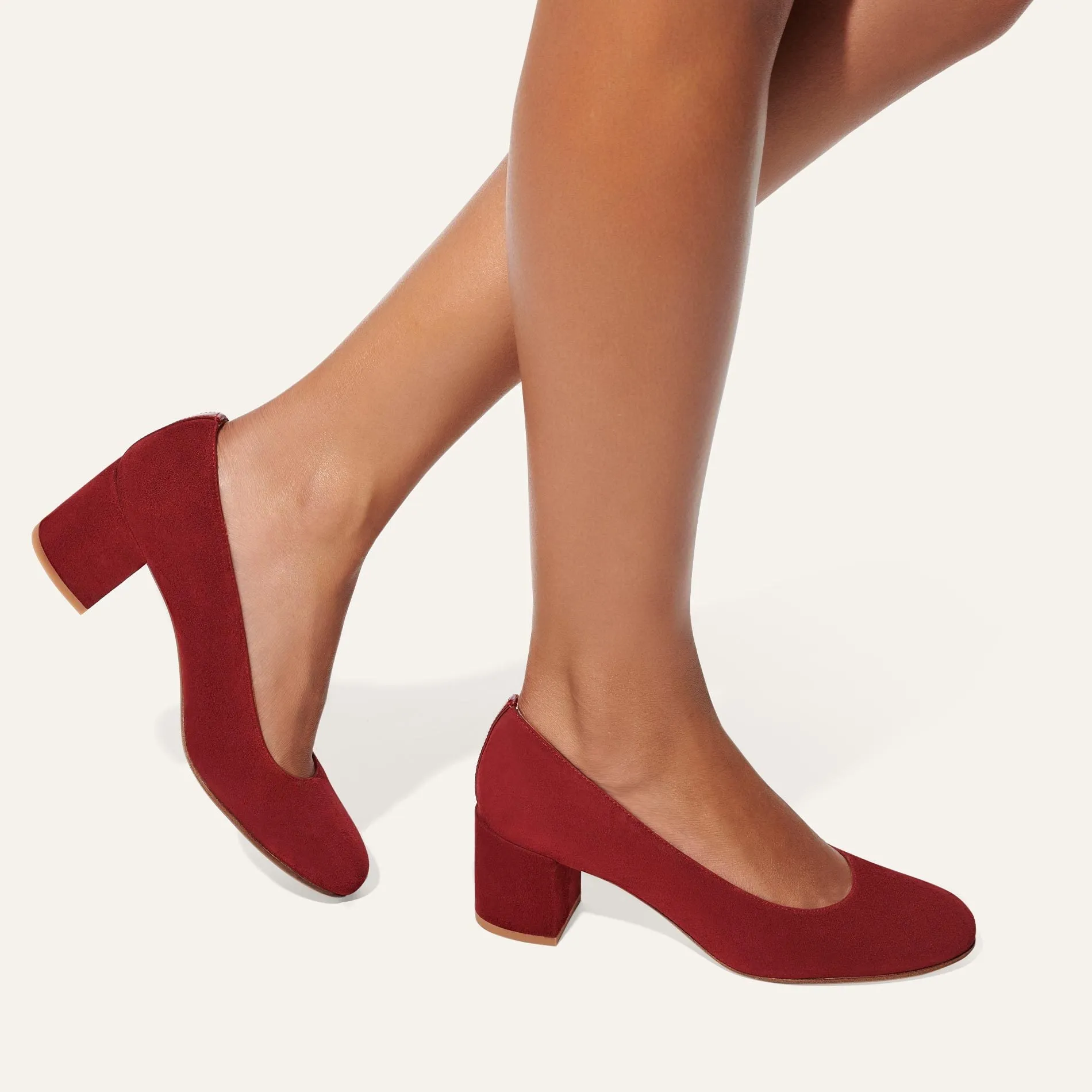 Heel-burgundy