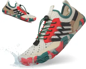 HiGropcore Water Shoes Men Women, Barefoot Wide Toe Box Beach Shoes, Quick Dry Breathable Swim Aqua Socks with Drainage