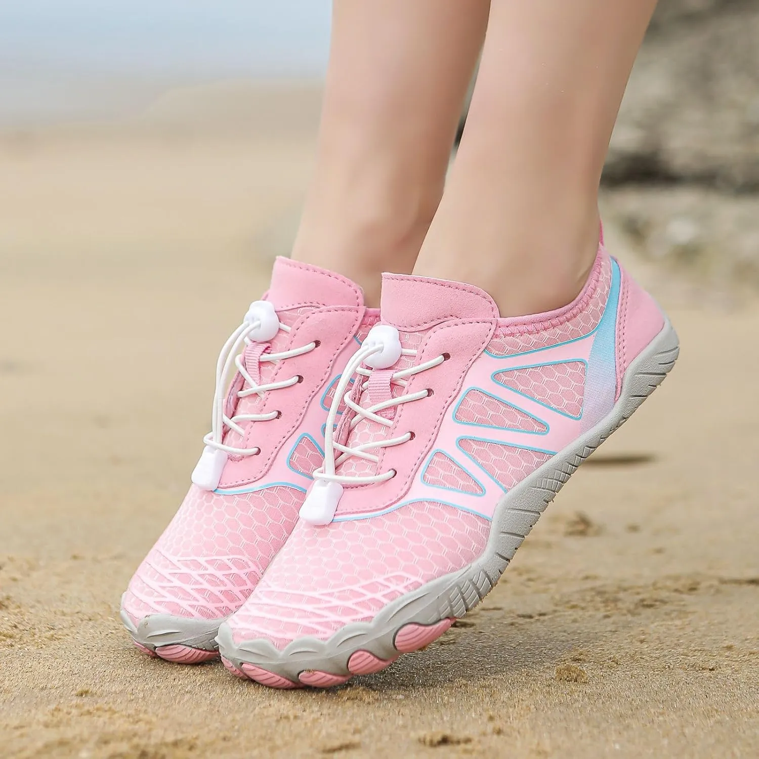 Hike Barefoot Shoes for Men Women Non-Slip Breathable Footwear Barefoot Shoes Wide Toe Box Walking Hiking Shoes Comfortable Athletic Beach Surf Swim Shoes