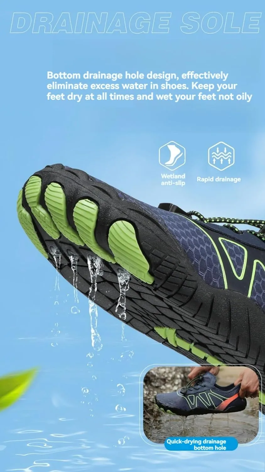 Hike Barefoot Shoes for Men Women Non-Slip Breathable Footwear Barefoot Shoes Wide Toe Box Walking Hiking Shoes Comfortable Athletic Beach Surf Swim Shoes