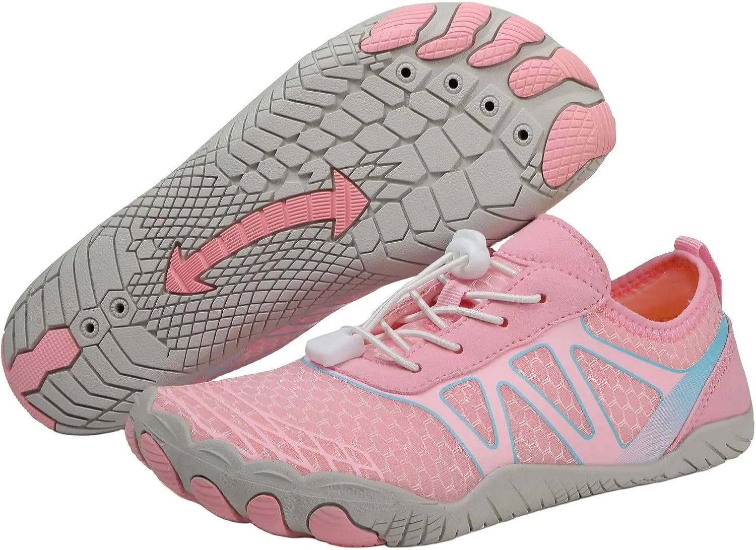 Hike Barefoot Shoes for Men Women Non-Slip Breathable Footwear Barefoot Shoes Wide Toe Box Walking Hiking Shoes Comfortable Athletic Beach Surf Swim Shoes