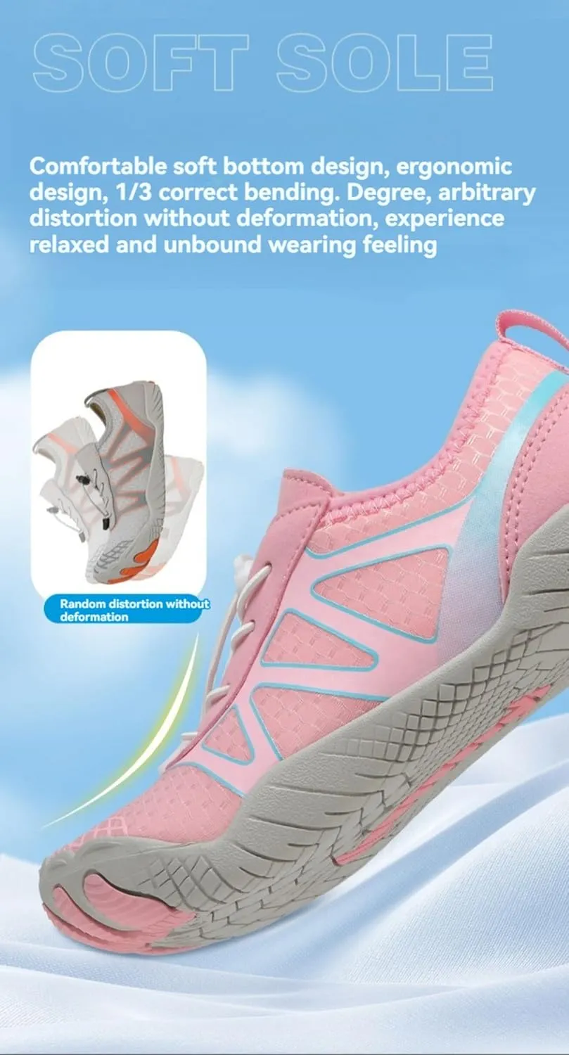 Hike Barefoot Shoes for Men Women Non-Slip Breathable Footwear Barefoot Shoes Wide Toe Box Walking Hiking Shoes Comfortable Athletic Beach Surf Swim Shoes