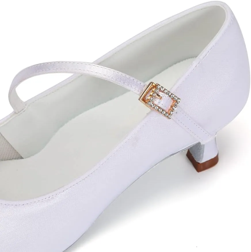 HIPPOSEUS Women's Ballroom Latin Dance Shoes Closed toe Suede sole dance shoes