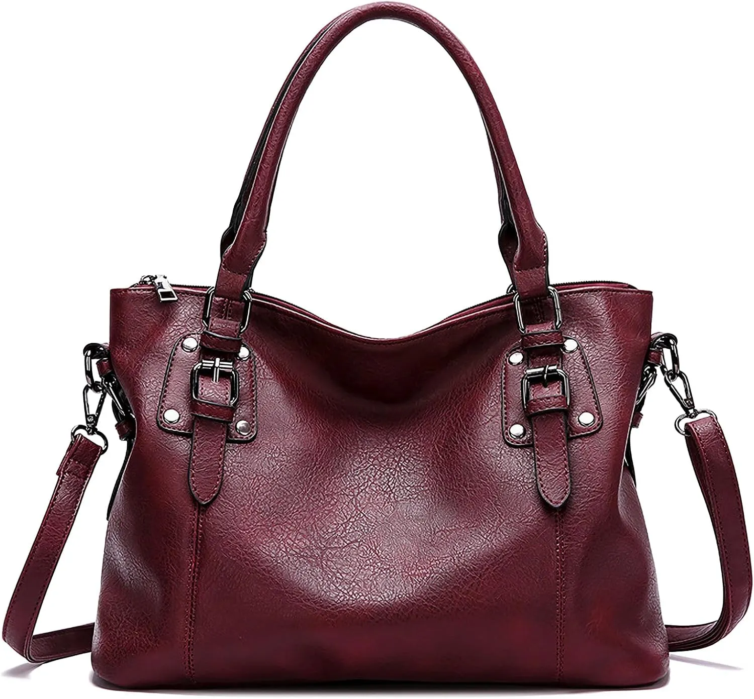 Hobo Tote Bag for Women Large Vegan Leather Purse with Adjustable Shoulder Strap