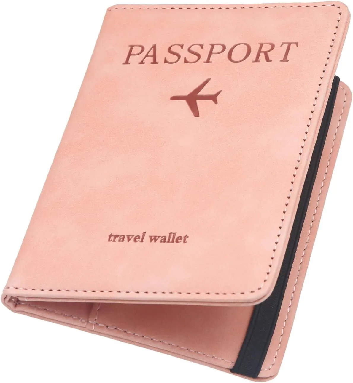 ILIYAH-Passport Cover-Passport Holder Travel Wallet-RFID-Blocking Passport Case Travel Accessories Card Holder Wallet Unisex Travel GiftsPink