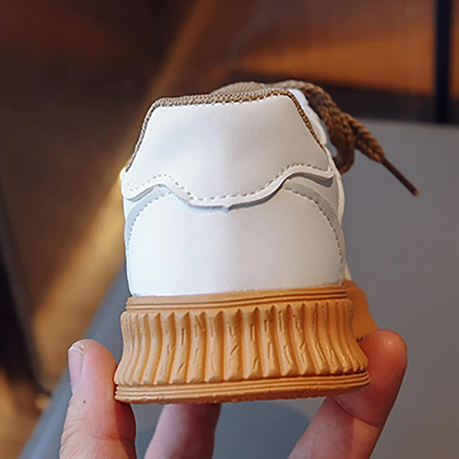Infant Baby Shoes Girls' Shoes Cookie Sneakers Mesh Shoes Casual Children's Shoes Breathable Solid Tied Canvas Shoes