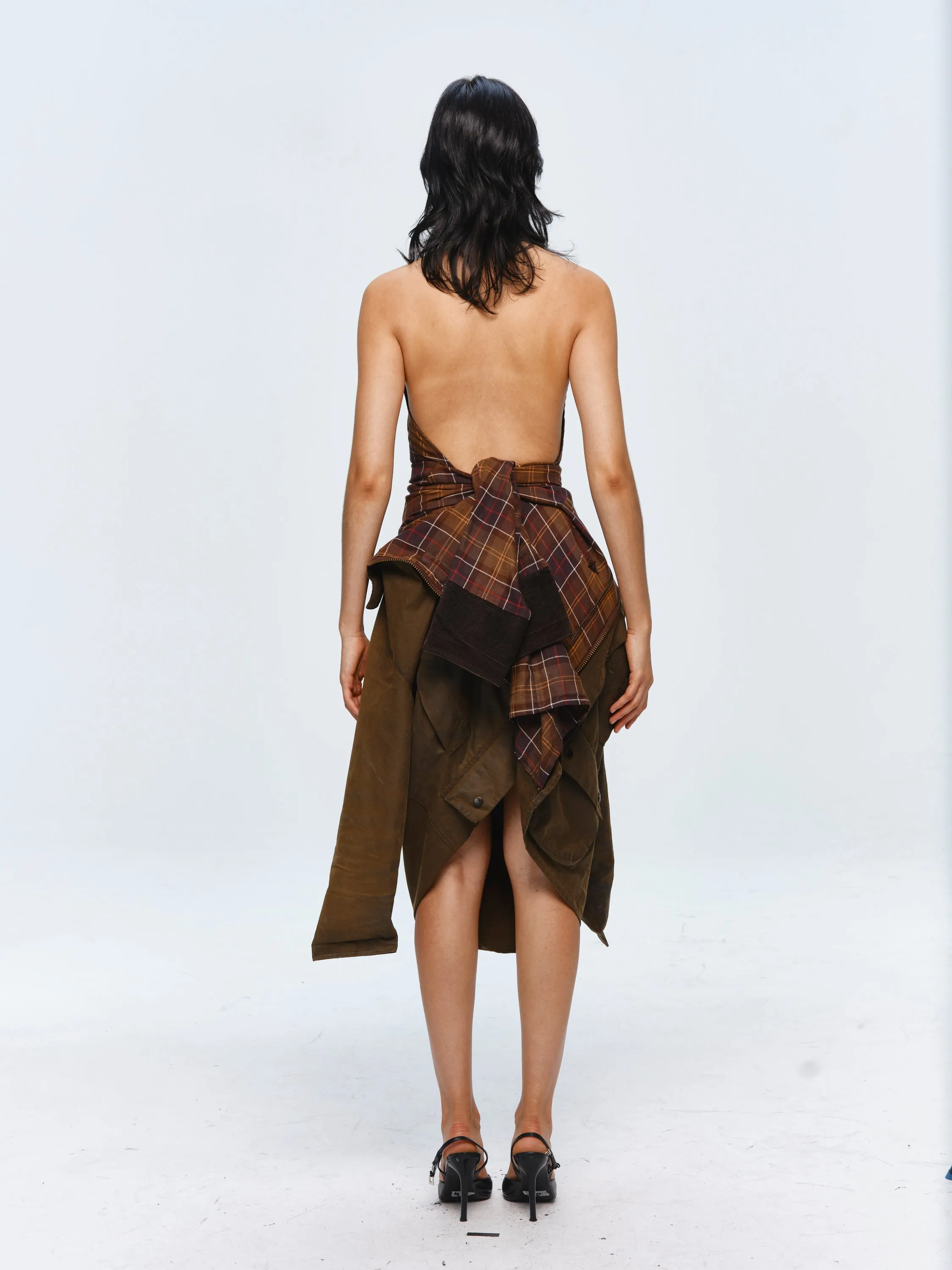 Inside Out Waxed Jacket Dress