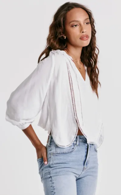 Jayla Lace Seam Blouse