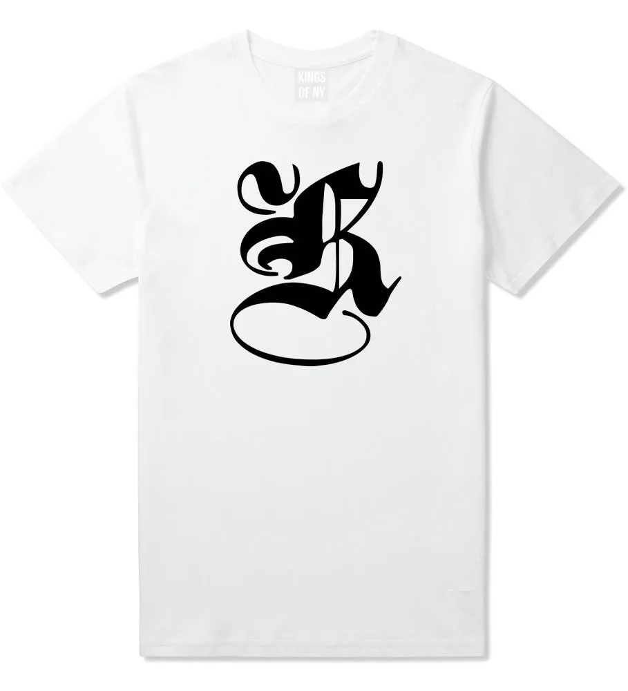 K Gothic Style Font T-Shirt