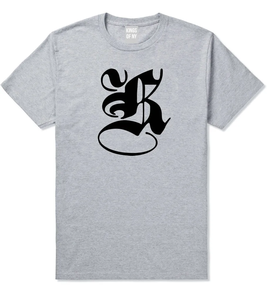 K Gothic Style Font T-Shirt