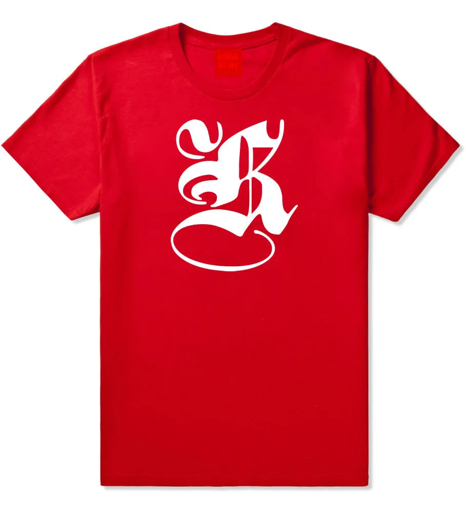 K Gothic Style Font T-Shirt
