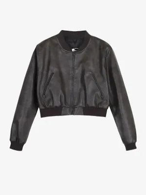 KG Women's Plain Leather Jacket