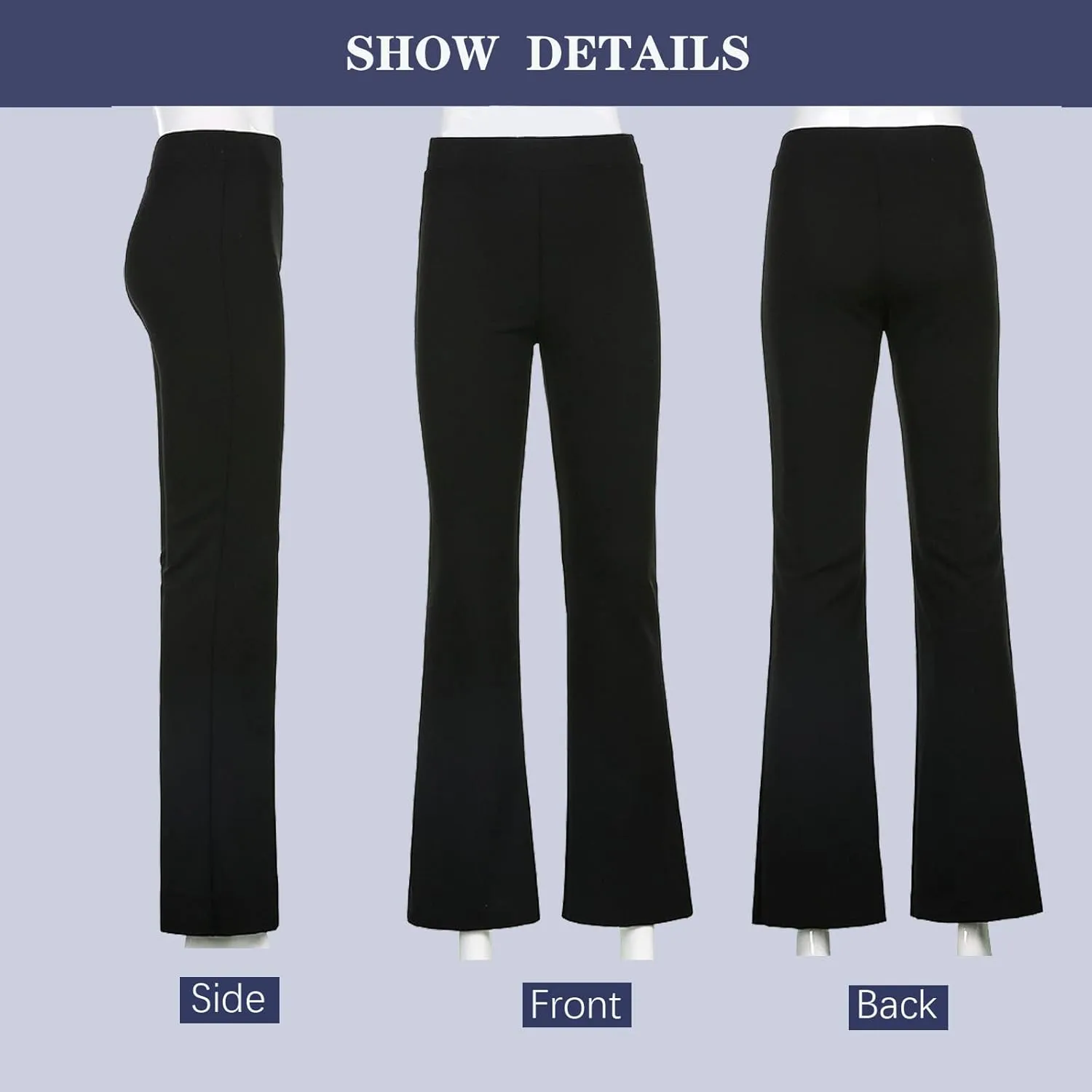 Korean Style Women's Trousers Women's High Waist Wide Leg Pants Women's Flared Pants Casual Pants