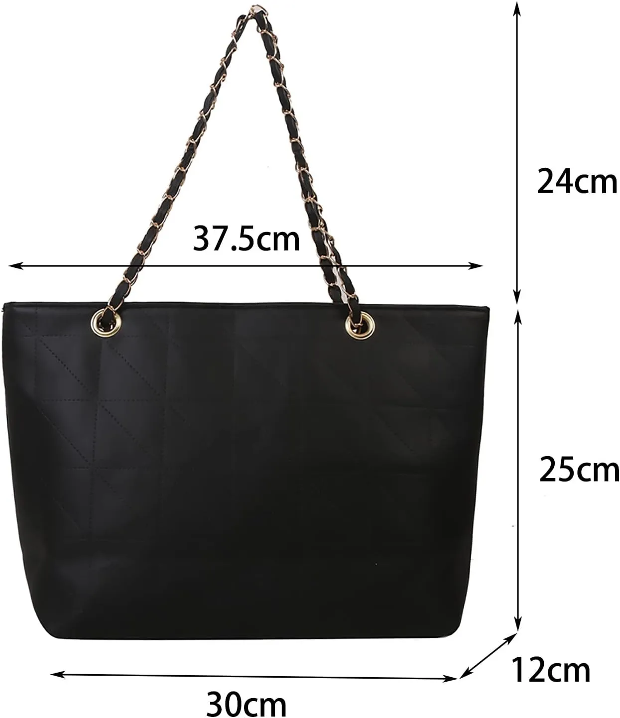 Ladies Fashion Solid Color Leather Diamond Bag Zipper Metal Chain Shoulder Strap Bag Shoulder Bags Men (Green, One Size)