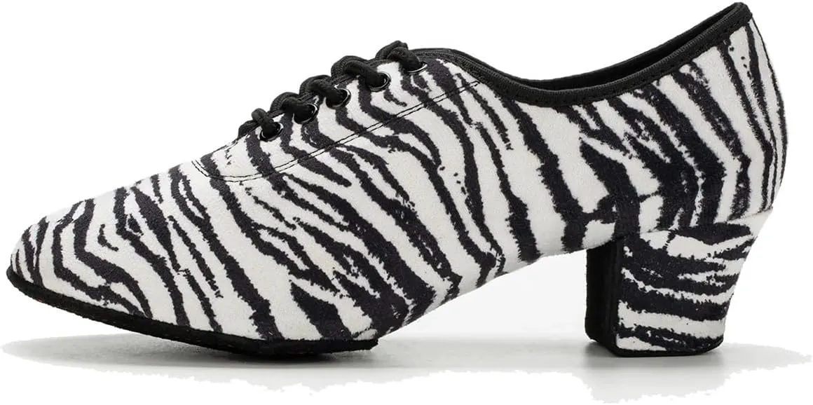Latin Dance Shoes for Women Latin Dance Shoes Women Jazz Ballroom Salsa Dancing Training Adult Woman Practice Tango Shoe 5cm Heel Sneaker Size 35-42