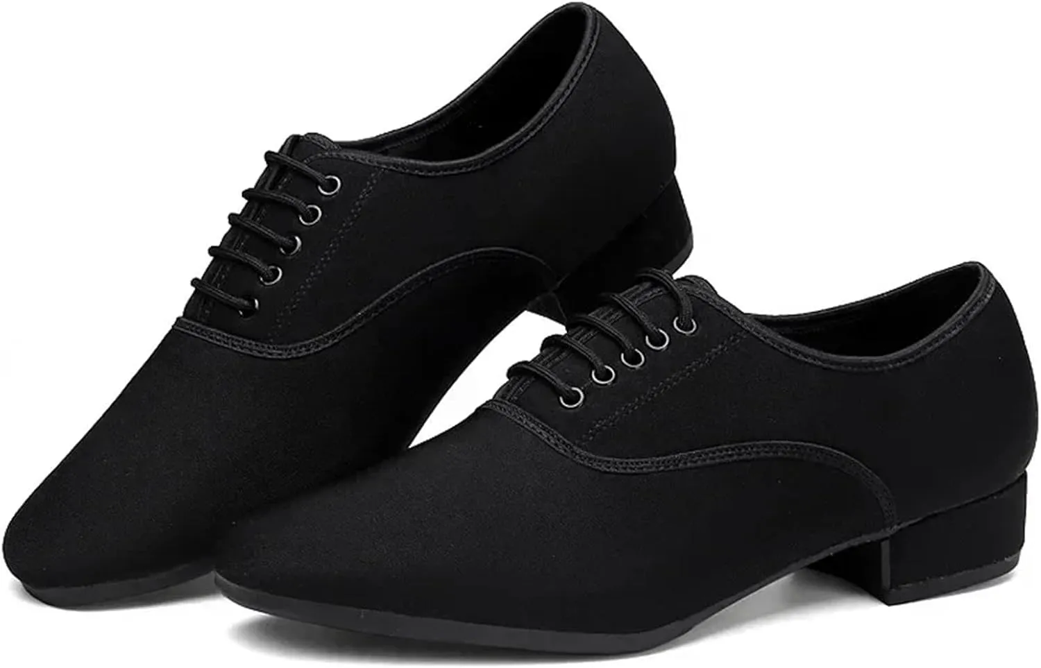 Latin Dance Shoes for Women Men's Jazz Sneaker for Men Professional Black Oxford Upper Latin Salsa Shoe Plus Size Low Heel Tango Ballroom Dance Shoes
