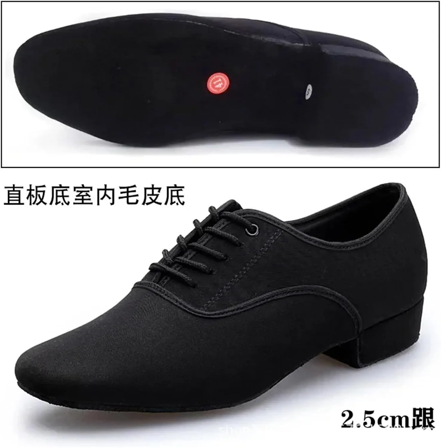 Latin Dance Shoes for Women Men's Jazz Sneaker for Men Professional Black Oxford Upper Latin Salsa Shoe Plus Size Low Heel Tango Ballroom Dance Shoes