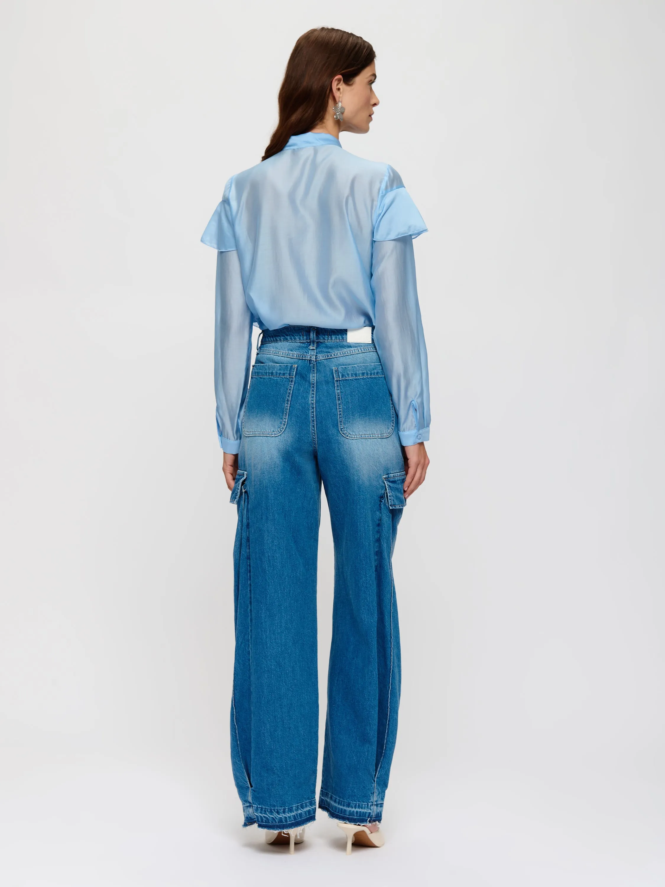 Layered Ruffle Trim Blouse