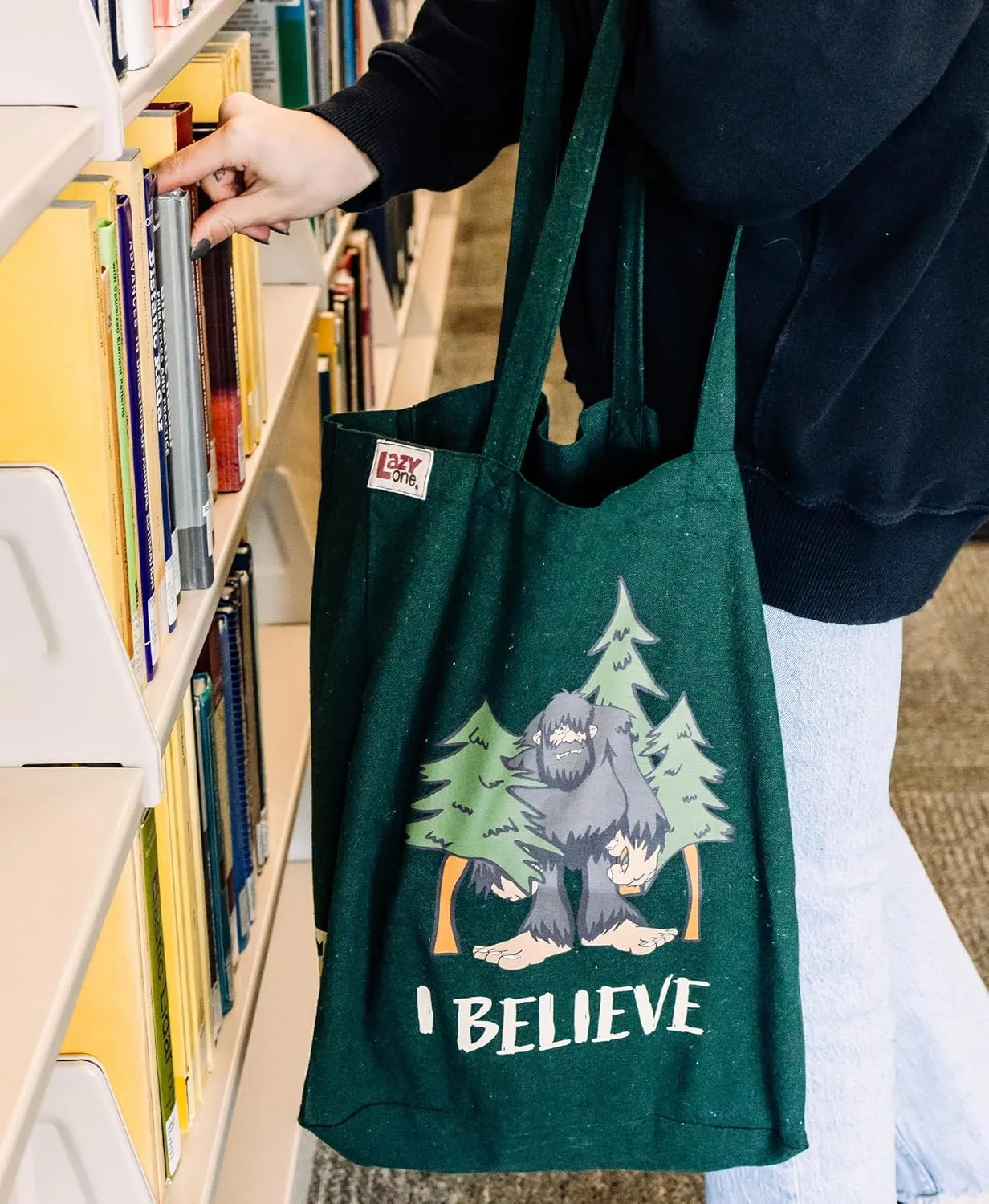 Lazy One Canvas Tote Bag, Novelty Tote Bag for Women and Men, Reusable Shopping Bags, Perfect for Shopping, Travel and Work