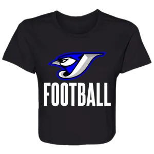 Logo Football B8882 Ladies' Flowy Cropped Tee