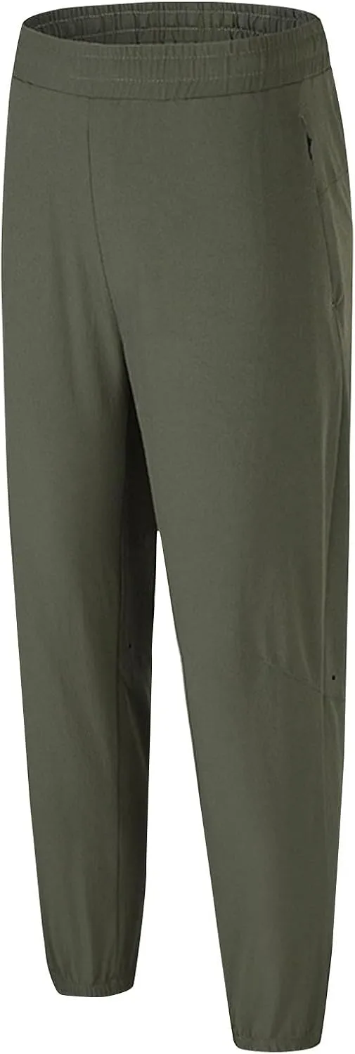 Lounge Pants Men Lightweight Bottoms Elastic Waist Slim Fit Breathable Style Relaxed Gym Outdoor Travel