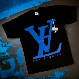 *<SC>* (BLACK) ~LOUI$ LA~ HEAVY COTTON JUMBO PRINT TEES