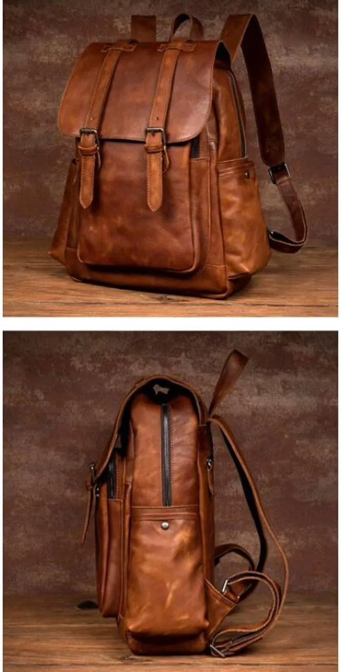 Luggage Backpacks Genuine Leather Laptop Bags Mens Briefcases Computers Bags Casual Daypack Travel Bags