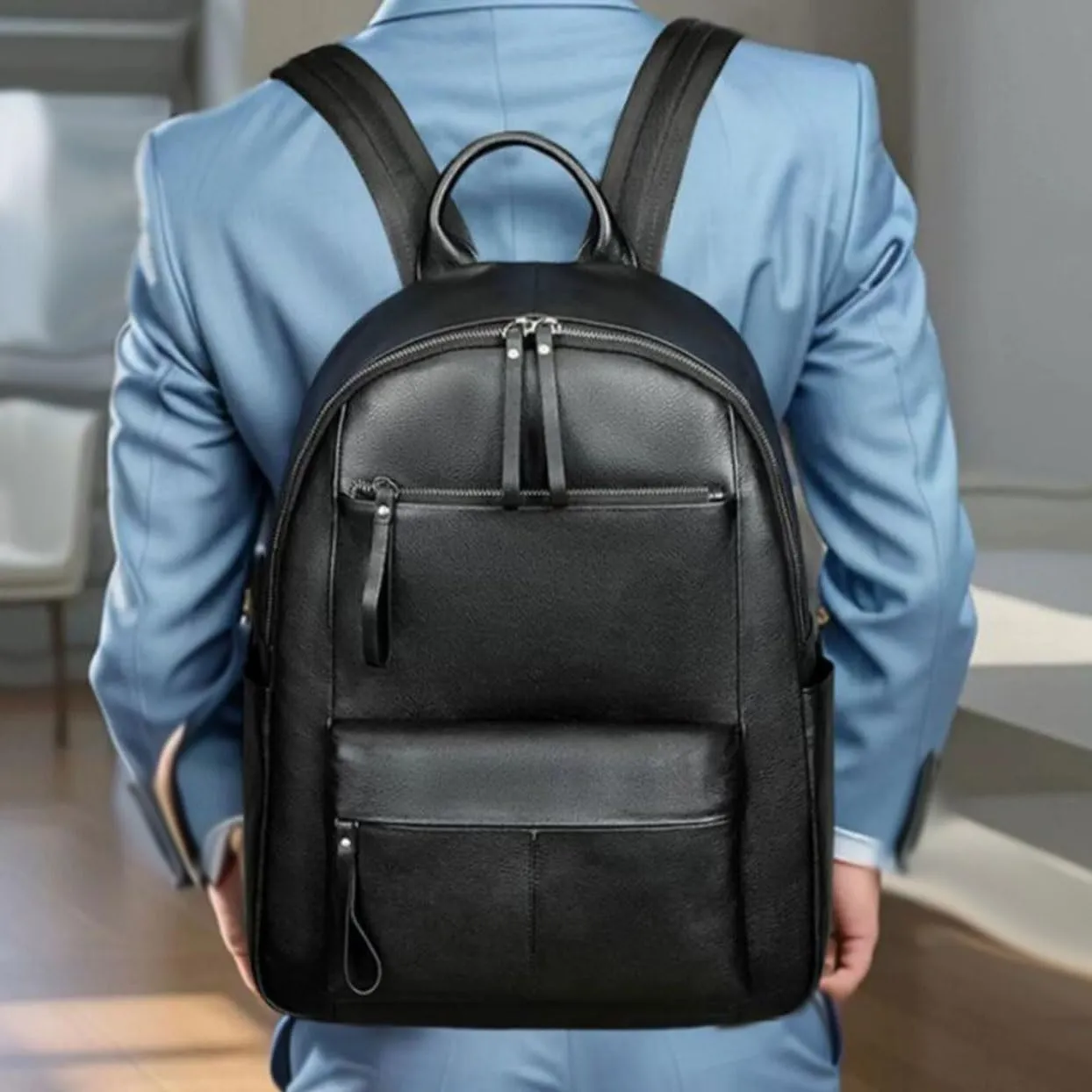 Luggage Travel Bags Genuine Leather Backpacks Mens Laptop Bags Computers Bags Casual Daypack Briefcases