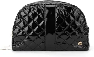 Makeup Bag  Quilted Travel Essential for Skincare, Toiletries, and Cosmetics | Small, Stylish Perfect for Travel & On-the-Go Glam (ONYX)