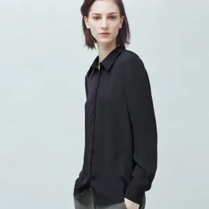 MANGO- WOMEN' "BLACK" Flowy  Shirts MG898
