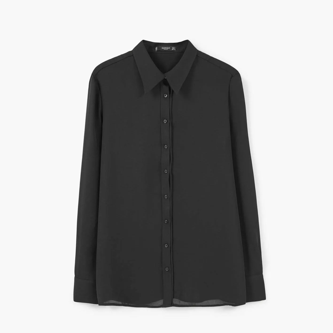 MANGO- WOMEN' "BLACK" Flowy  Shirts MG898