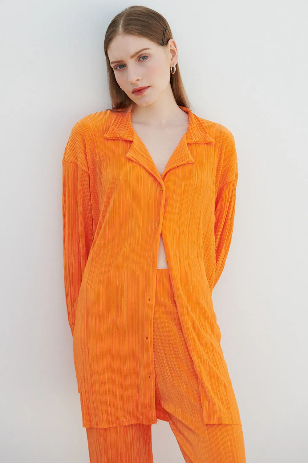 Maria Oversized Plisse Shirt