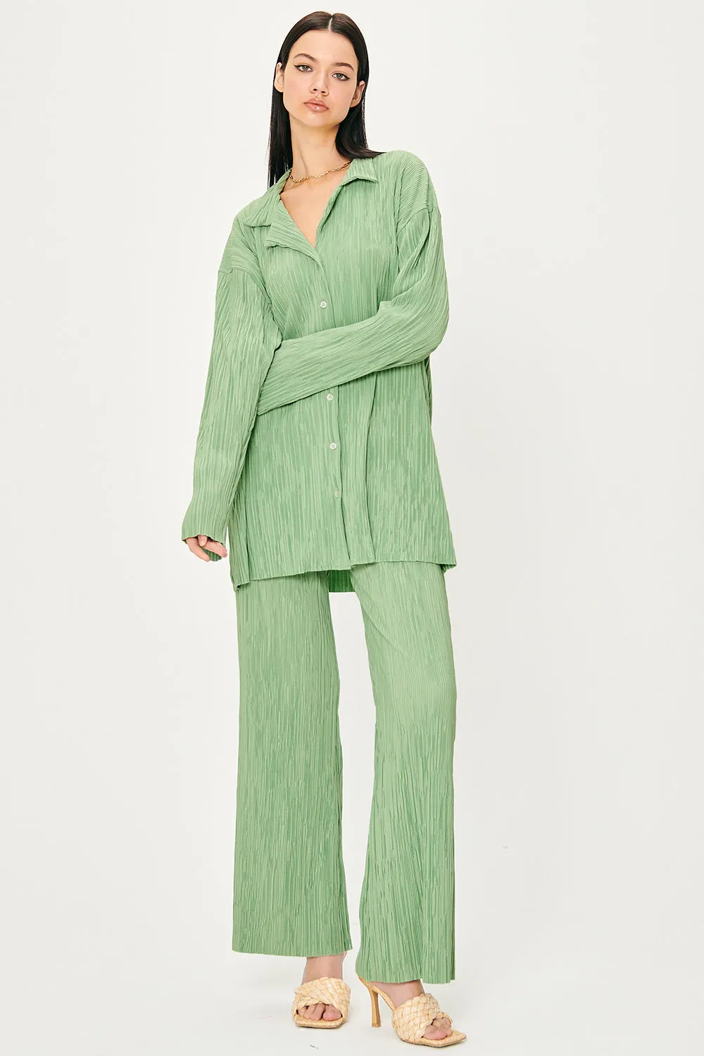 Maria Oversized Plisse Shirt