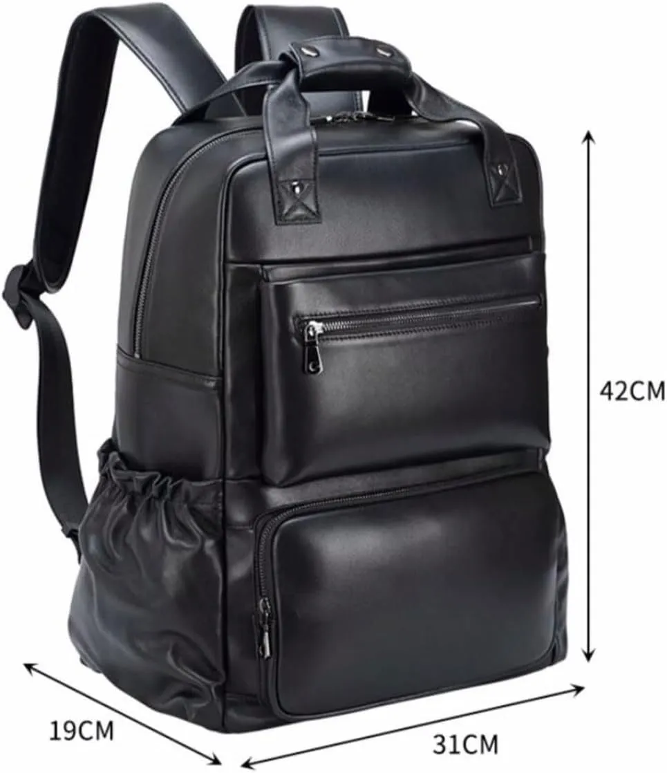 Mens Backpacks Laptop Bags Casual Daypack Briefcases Genuine Leather Computers Bags Bookbags Luggage Bags