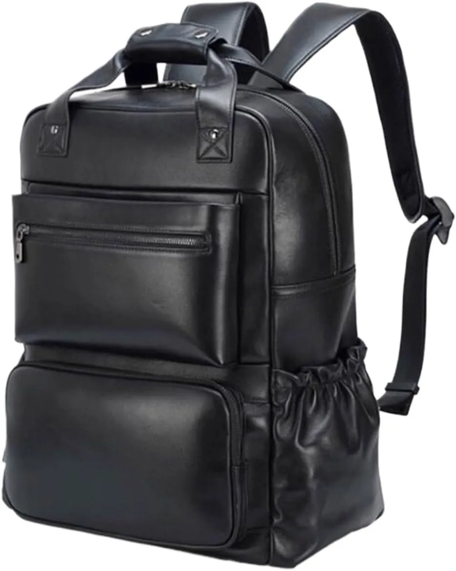 Mens Backpacks Laptop Bags Casual Daypack Briefcases Genuine Leather Computers Bags Bookbags Luggage Bags