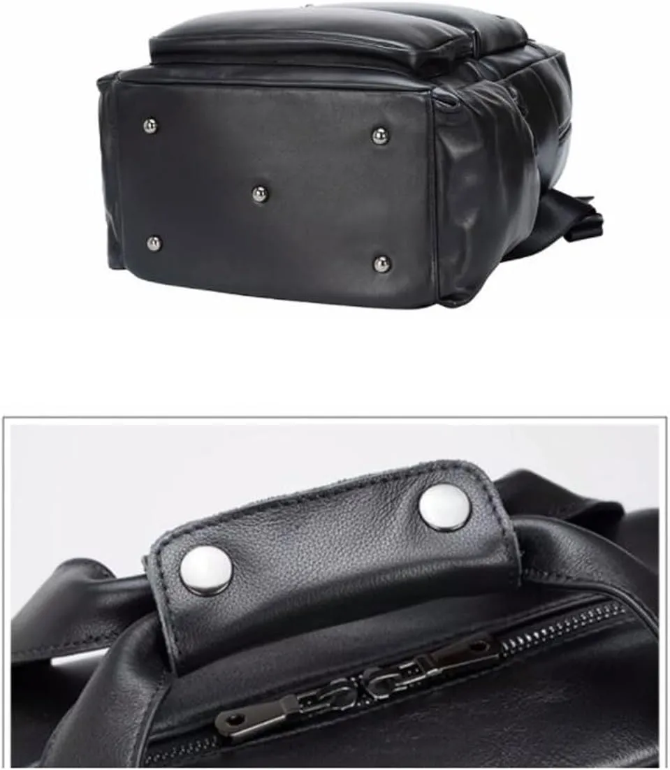 Mens Backpacks Laptop Bags Casual Daypack Briefcases Genuine Leather Computers Bags Bookbags Luggage Bags