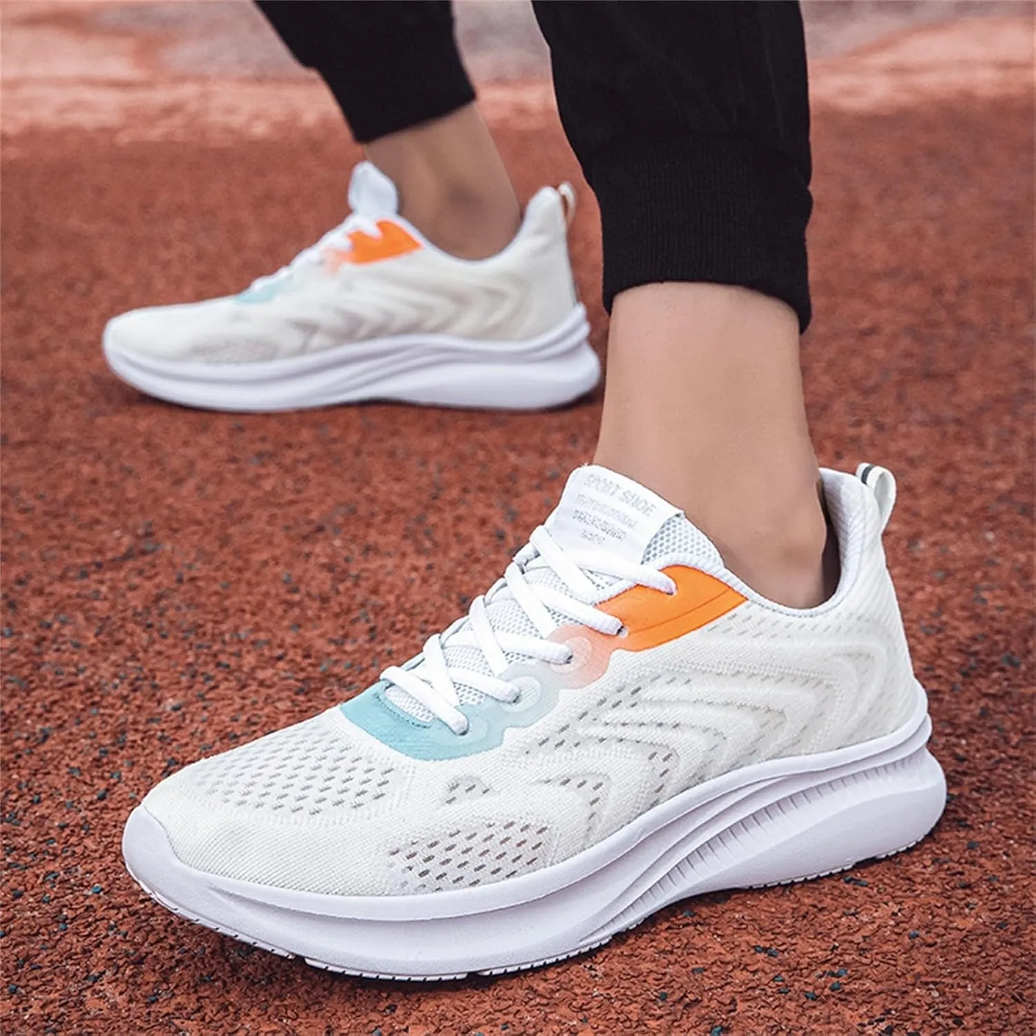 Men's Breathable Mesh Running Shoes Lightweight Breathable Walking Shoe Gym Tennis Athletic Gym Tennis Sneakers