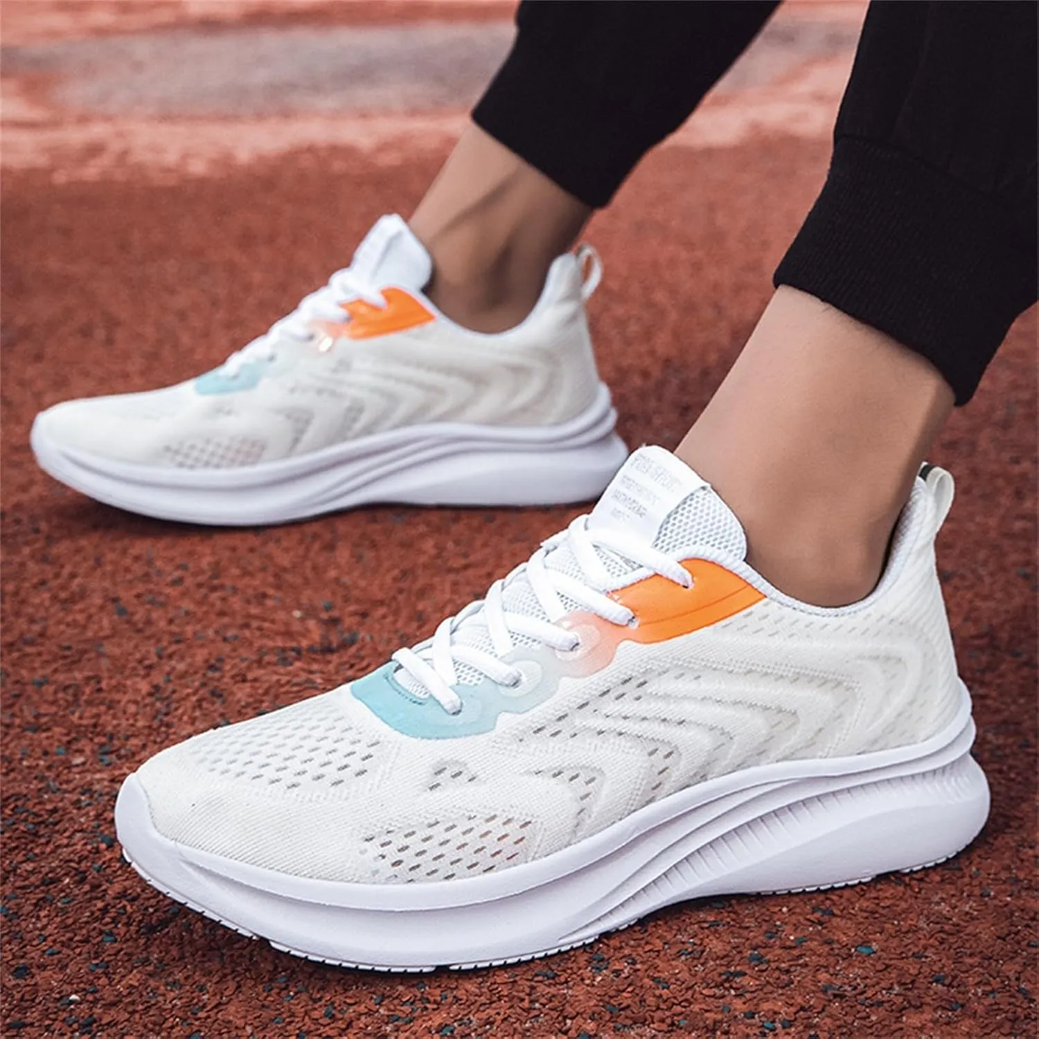 Men's Breathable Mesh Running Shoes Lightweight Breathable Walking Shoe Gym Tennis Athletic Gym Tennis Sneakers