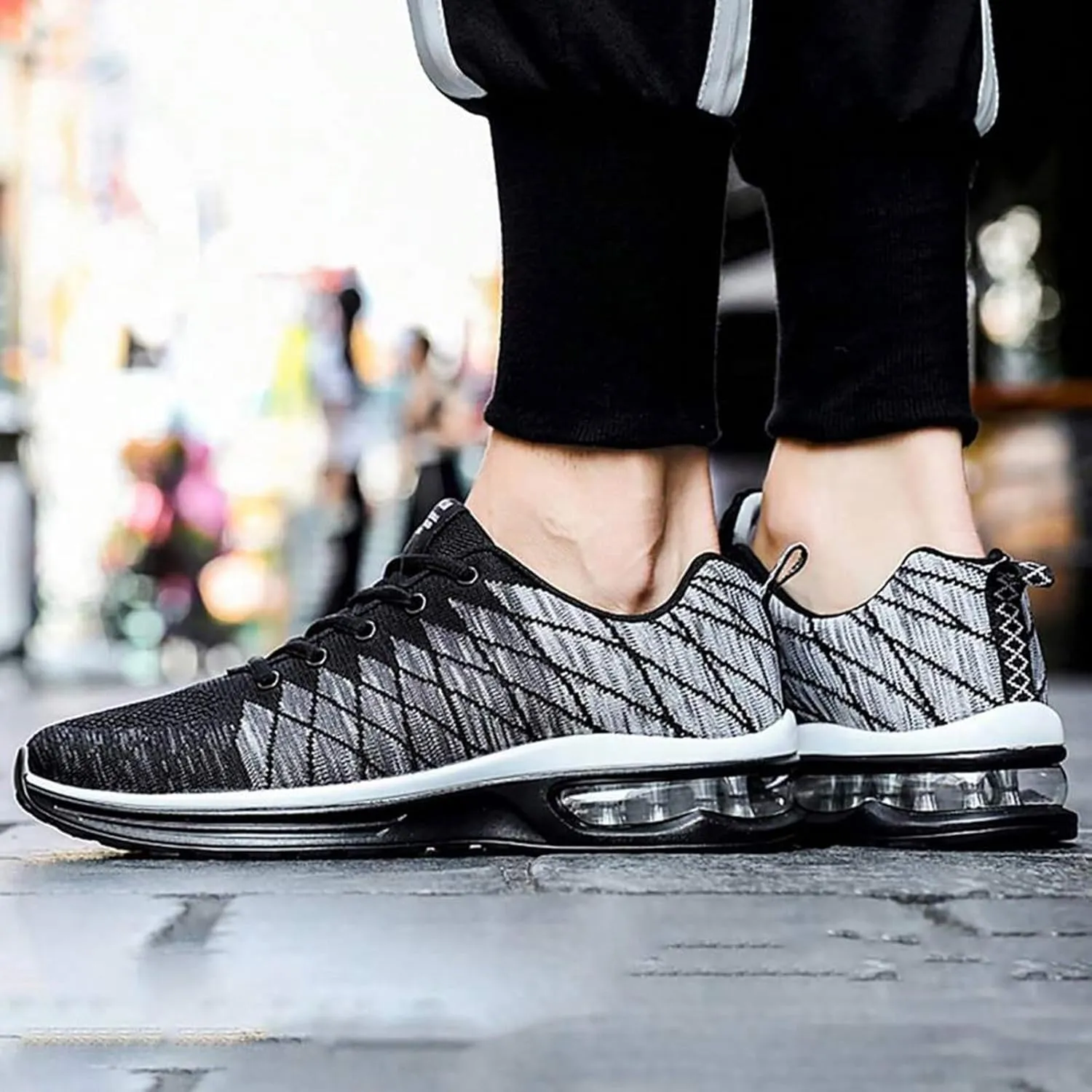 Mens Breathable Slip On Dress Shoes Lightweight Breathable Slip On Running Shoe Business Casual Versatile Shoes