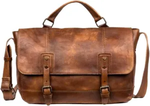 Mens Handbags Briefcases Messenger Shoulder Bags Genuine Leather Crossbody Bags Laptop Bags Travel Bags 15Inch